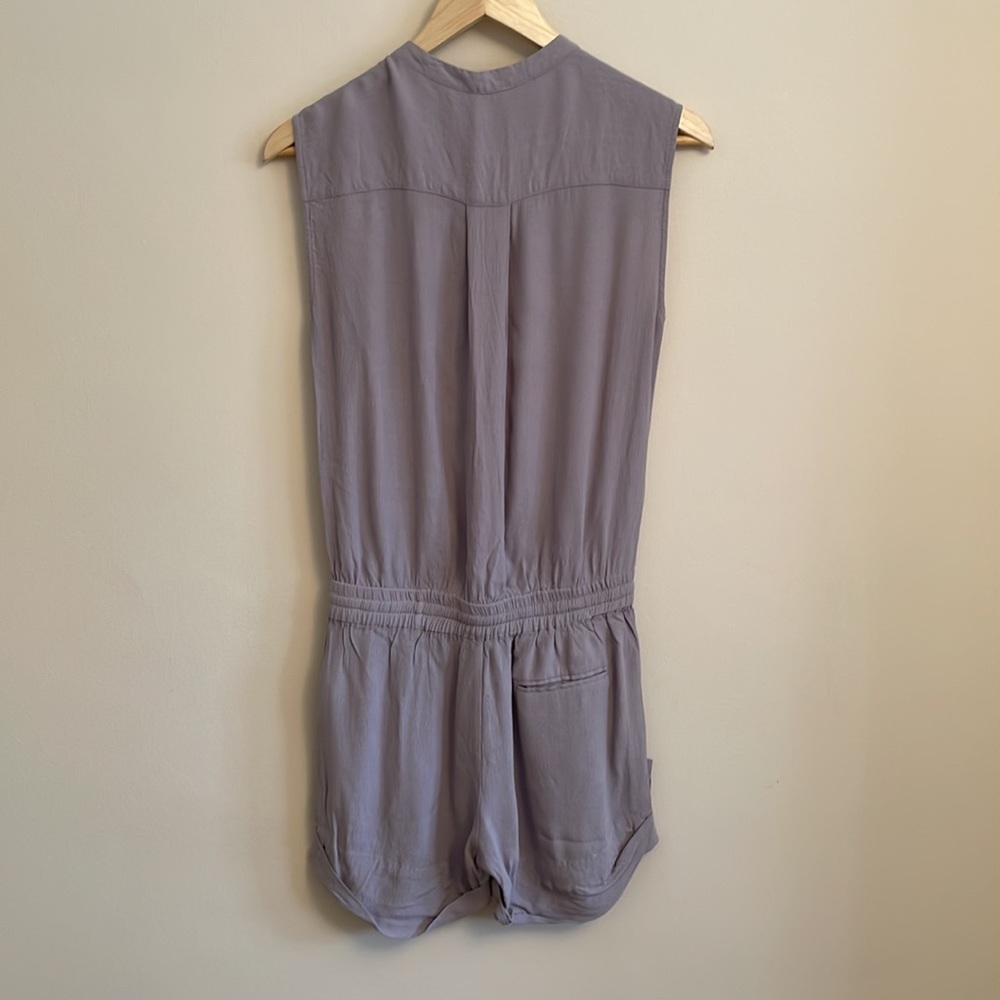 NAIF Lavender Gray Sleeveless Romper - Picture 2 of 3